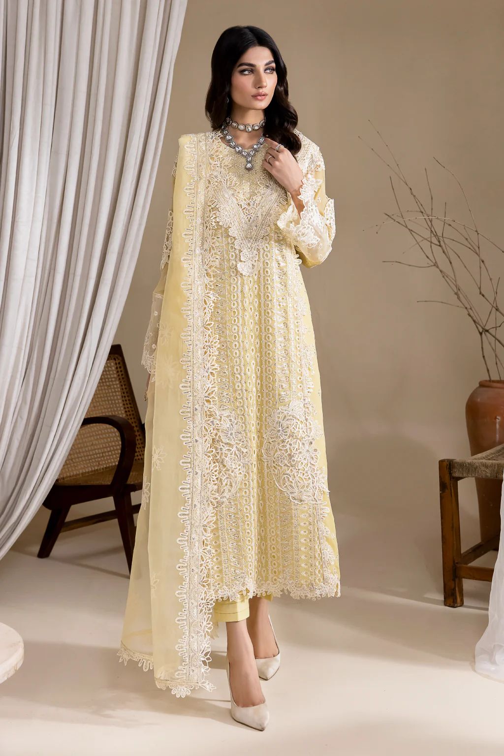 White chiffon dress best sale material