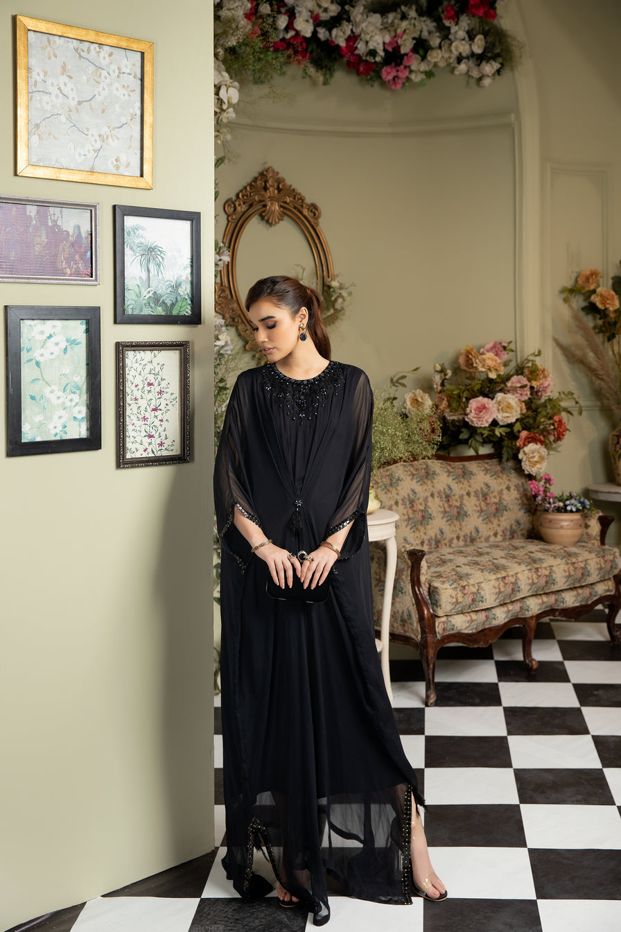 Long black clearance kaftan