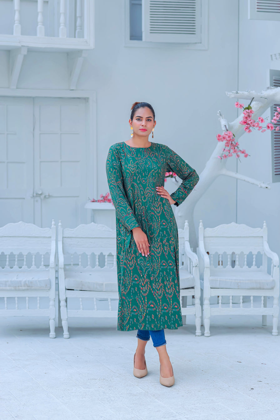 Linen ladies outlet kurta