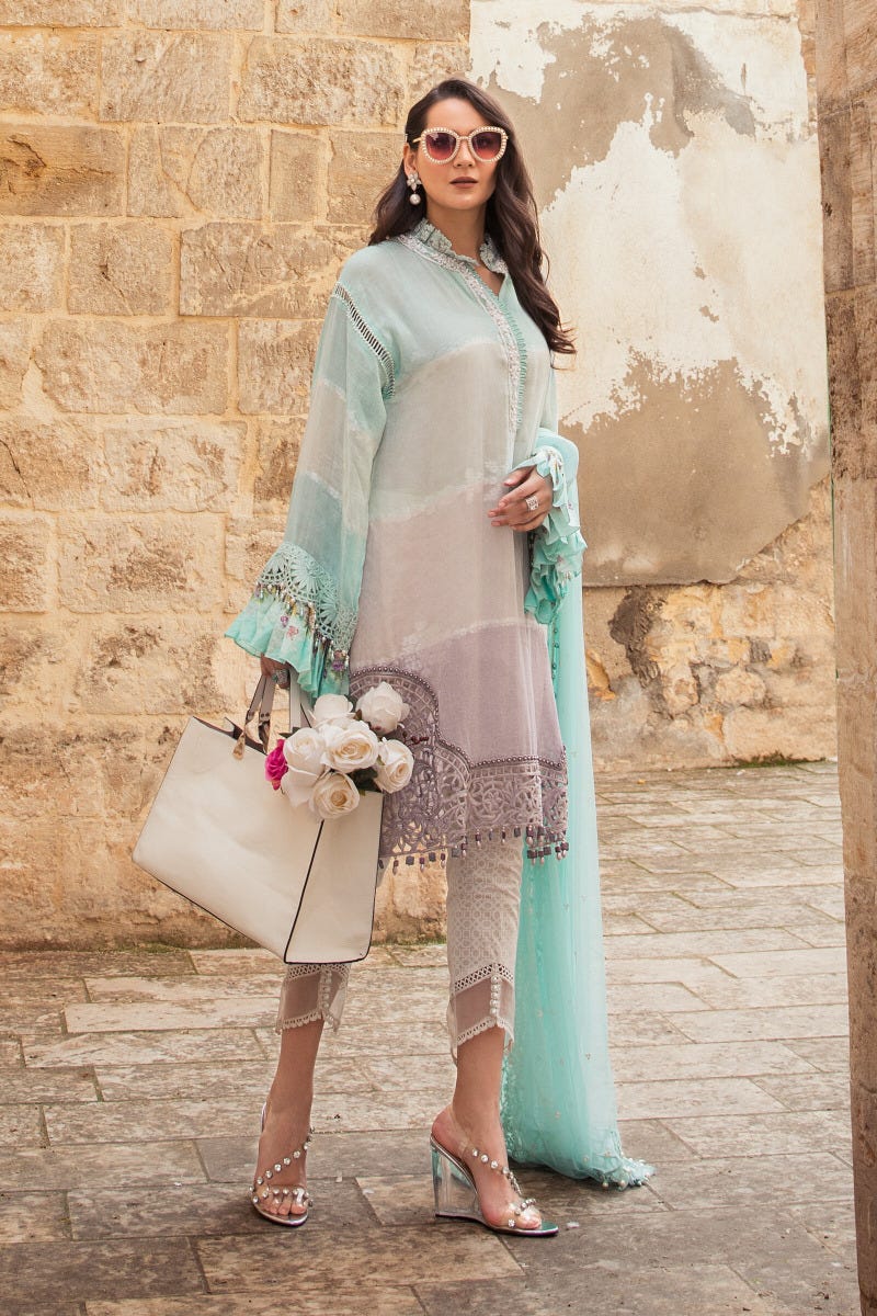 Maria B Luxury Lawn Ready To Wear Collection 12B