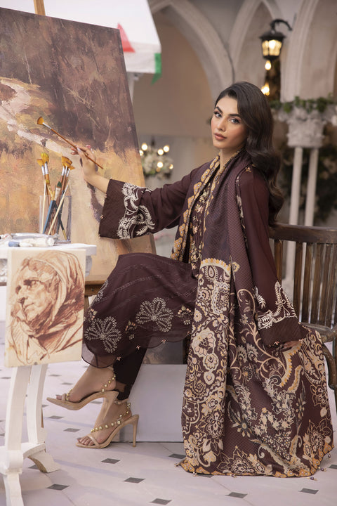 MONA Luxury Winter Linen Shawl Collection MLWL5