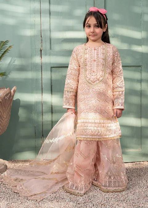 Festive Pink Gharara Dress for Girls by Mona FMGC3