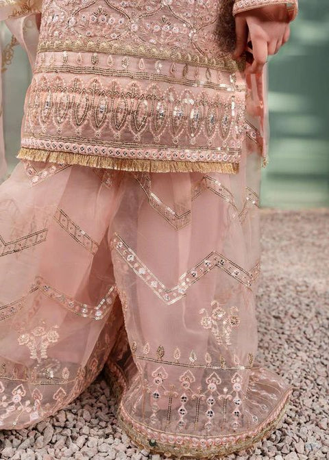 Festive Pink Gharara Dress for Girls by Mona FMGC3