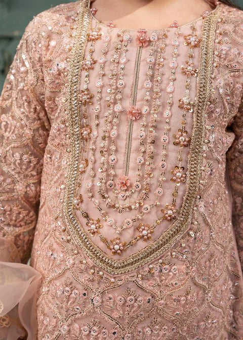 Festive Pink Gharara Dress for Girls by Mona FMGC3