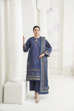 Purple  Embroidered 3pc Khaddar Winter Suit SKK6