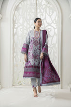 Purple Digital Printed Embroidered Khaddar Winter Suit SKK7