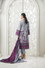 Purple Digital Printed Embroidered Khaddar Winter Suit SKK7