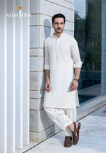 Asim Jofa Classic Off White Elegance – Men's Ensemble – AJMWP08