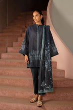 Celestial Blue 3pc Printed Khaddar Dress by Sahar SW24-1