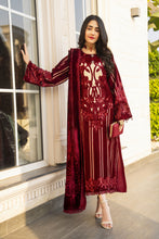 Arwah Velvet Elegance Womenswear Maroon SSA18