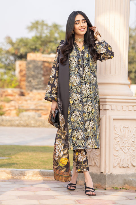 Winter Tales 3pc Khaddar Pashmina Collection by Zaiwa TW8