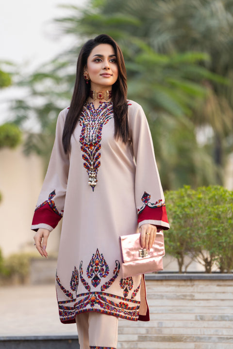 Winter Radiance 2pc Dress by Zaiwa WRD4