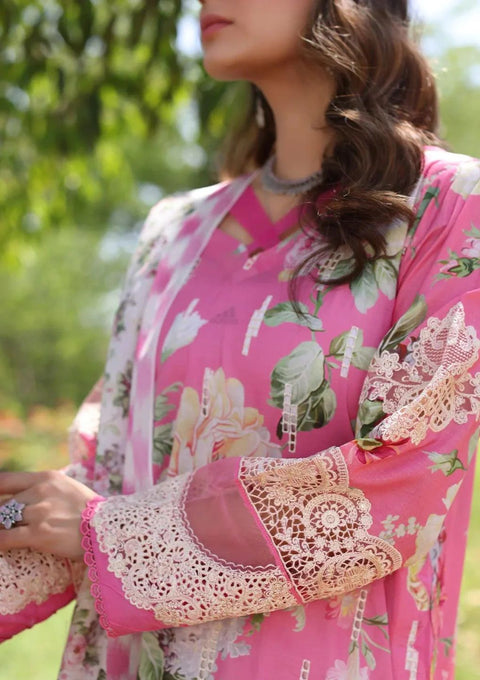 ELAF PRINT CHIKANKARI ECK-03B PINK MUSE