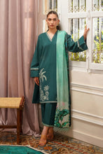 Emerald Envy 3pc Embroidered Khaddar Dress by Sahar SW24-3