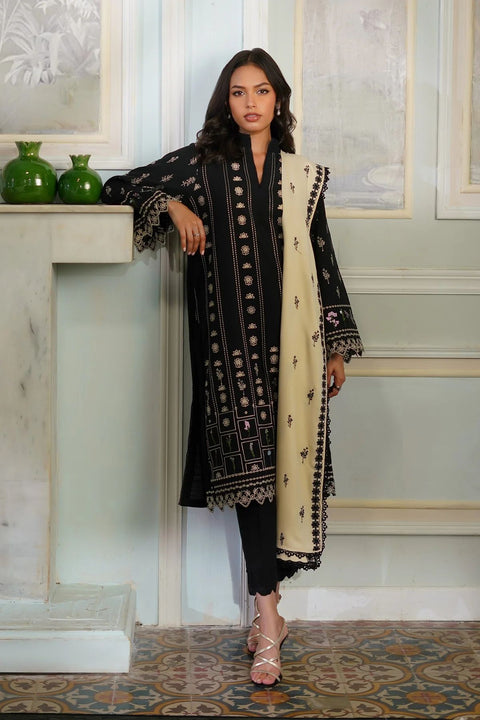 Folk Reverie 3pc Embroidered Khaddar Dress by Sahar SW24-2