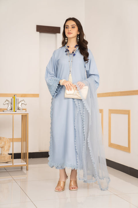 3pc Ready to Wear Linen Dress LY9