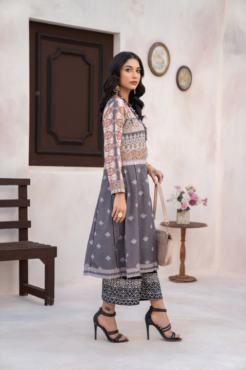 Winter 2 Pcs Ready to Wear Khadar Dress by Hemline 07