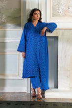 Heritage Blues 3pc Embroidered Khaddar Dress by Sahar SW24-6