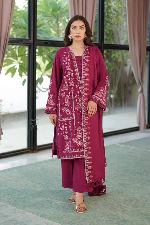 Legacy Luxe 3pc Embroidered Khaddar Dress by Sahar SW24-4