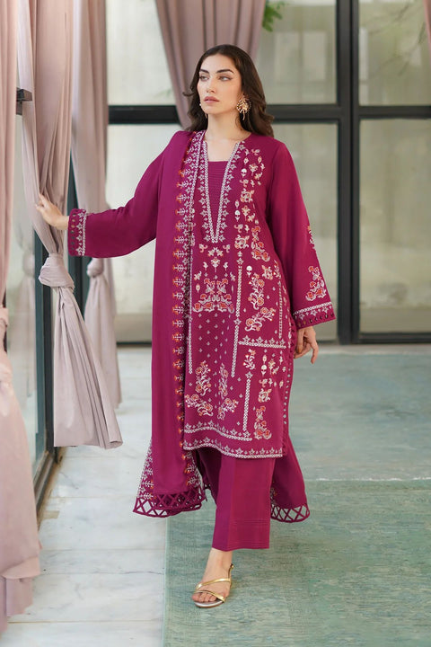 Legacy Luxe 3pc Embroidered Khaddar Dress by Sahar SW24-4