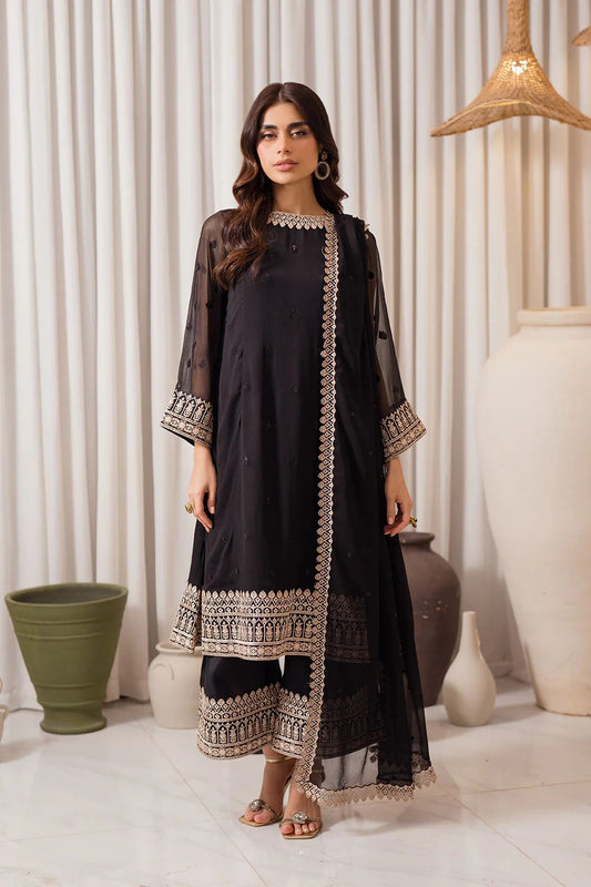 Midnight Elegance by Azure Chiffon Semi Formal AZC9