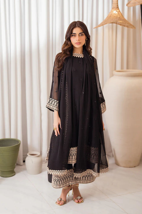 Midnight Elegance by Azure Chiffon Semi Formal AZC9