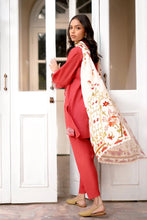 Sunset Rust 3pc Embroidered Khaddar Dress by Sahar SW24-5