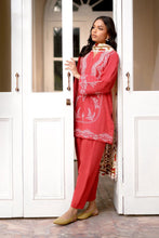 Sunset Rust 3pc Embroidered Khaddar Dress by Sahar SW24-5