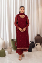 Wine Scarlet by Azure Chiffon Semi Formal AZC10