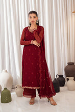 Wine Scarlet by Azure Chiffon Semi Formal AZC10