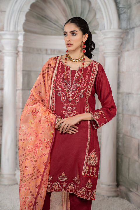 Arwah Embroidered Lawn Dress YC3