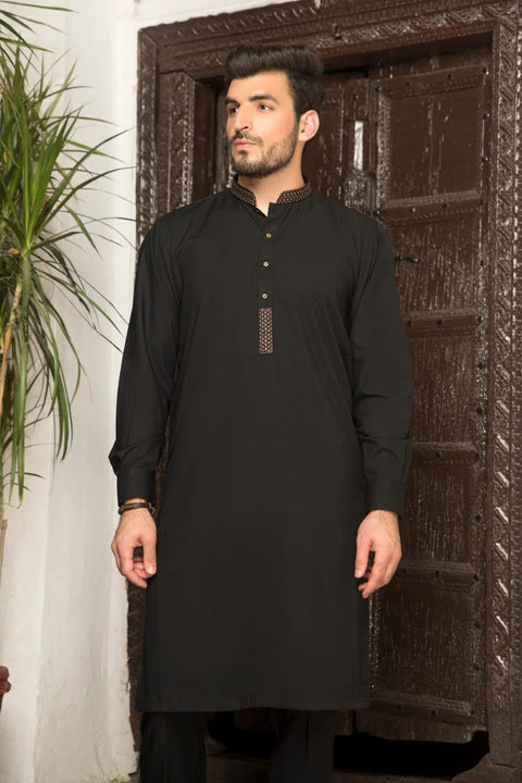 Men Embroidered Kurta Trousers Set ABNN8