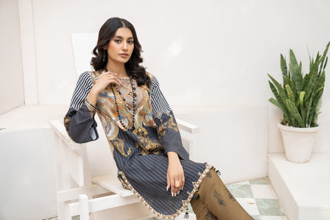 2pc Khadar Printed Dress by DressCode 08