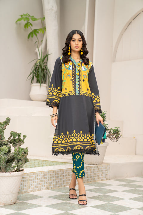 2pc Khadar Printed Dress by DressCode 05