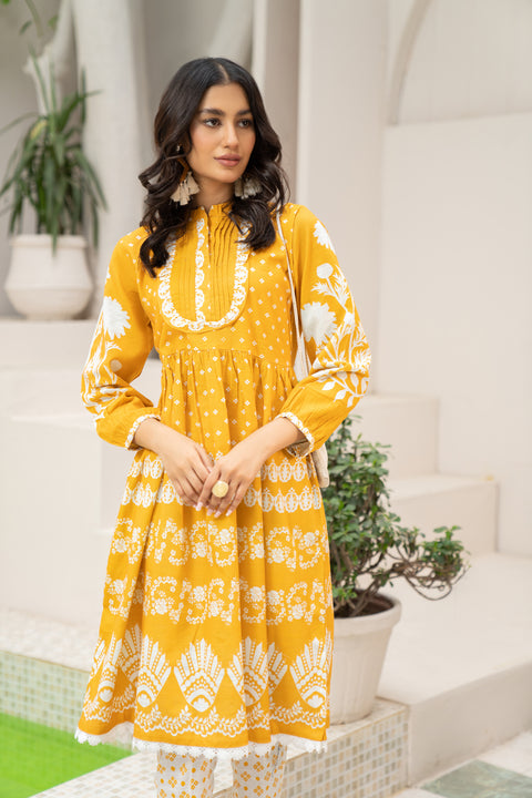 2pc Khadar Printed Dress by Dress Code 06