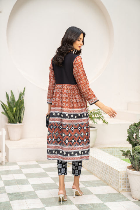 2pc Khadar Embroidered Dress by DressCode 07