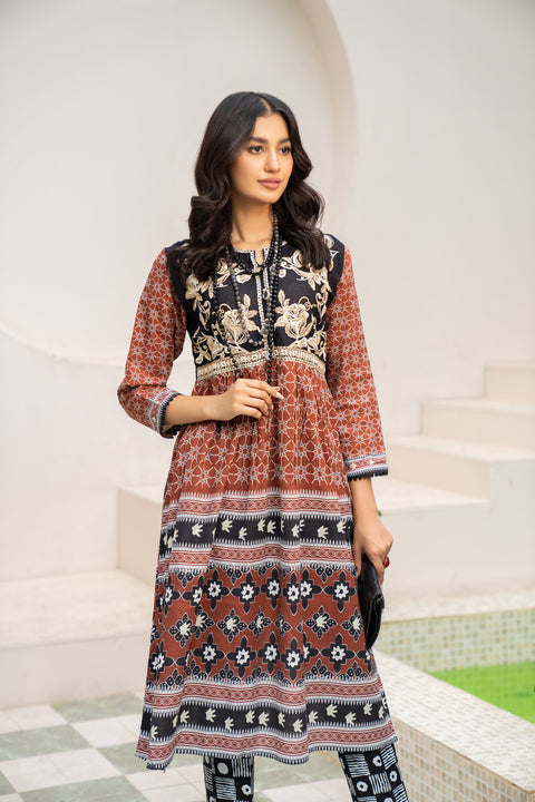 2pc Khadar Embroidered Dress by DressCode 07