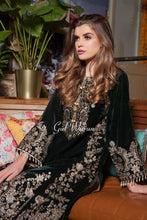 Jade Luxury Velvet Ready to Wear 2 Pcs Dress by Gulwarun