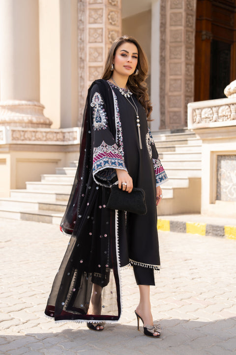 3pc Ready to Wear Raw Silk Dress by Gul Warun GRS14