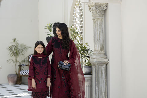 Saffron Jacquard Lawn Girls Collection by Mona SMEG6