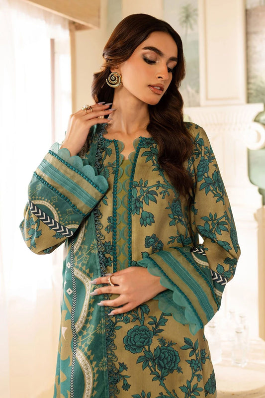 Nureh Marina Prints with Wool Shawl NMP01