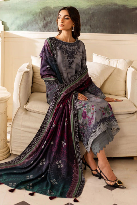 Nureh Marina Prints with Wool Shawl NMP04