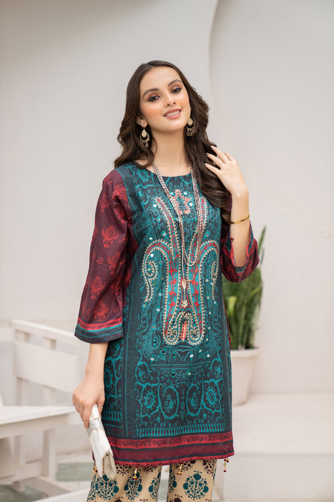 Zaiwa Embroidered Lawn ZC10