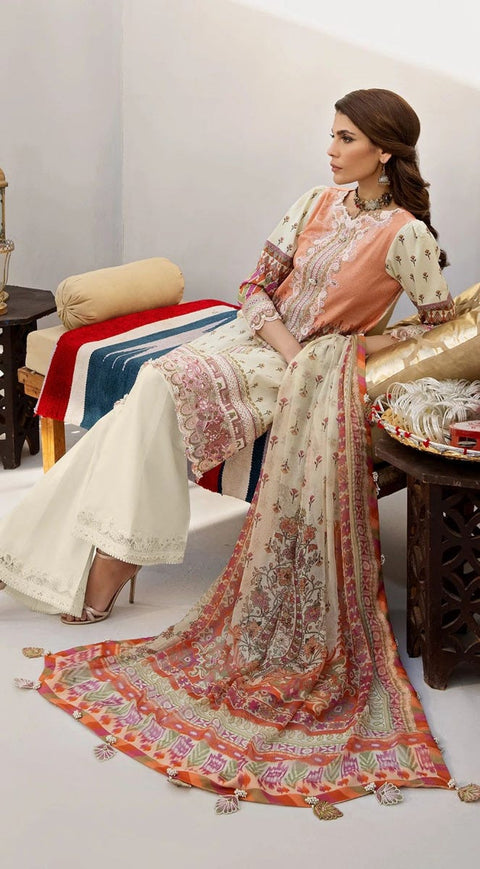 Luxury Ready to Wear Embroidered Lawn Collection by Anaya 06