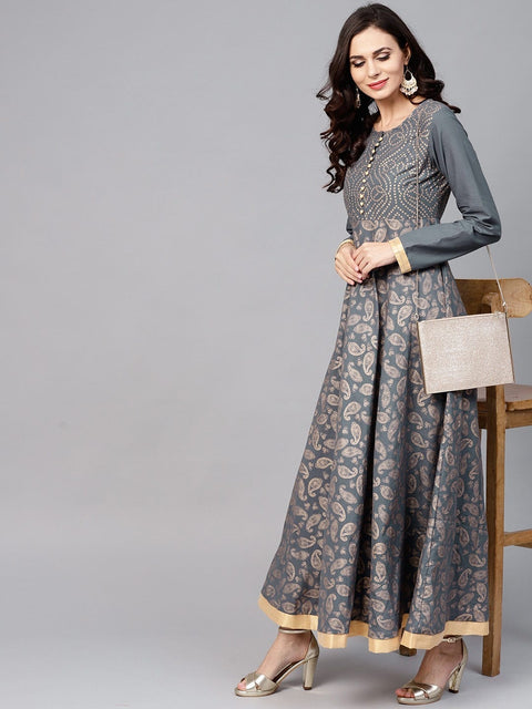 Block Printed Ready to Wear dress by Zaiwa