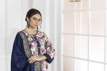 Sofia Khas Winter Linen Embroidered Shawl Dress 04