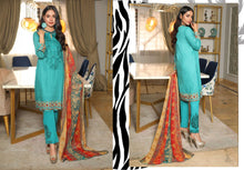 Embroidered Lawn Collection with Chiffon dopatta by Simrans 08