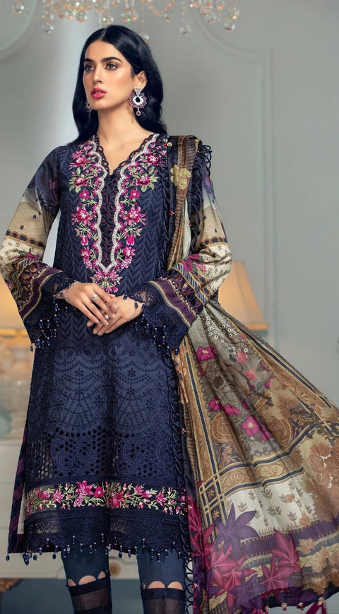 Luxury Lawn Ready to Wear 3 Pcs Dress of Anaya by Kiran Chaudhry 1B