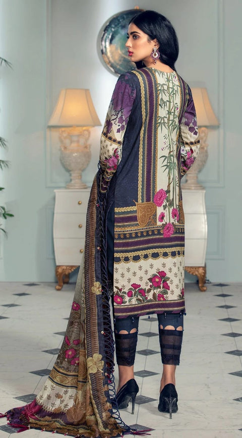 Luxury Lawn Ready to Wear 3 Pcs Dress of Anaya by Kiran Chaudhry 1B