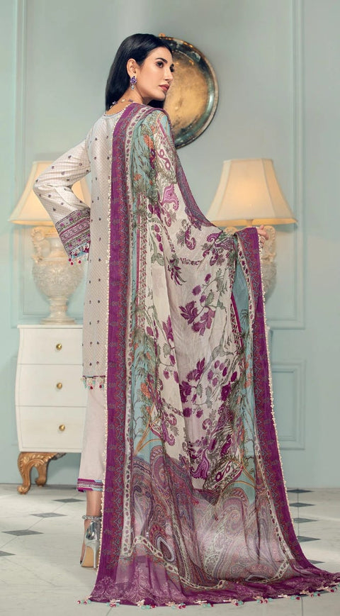 Luxury Lawn Ready to Wear 3 Pcs Dress of Anaya by Kiran Chaudhry 4A